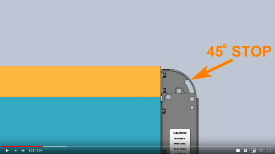 custom spring counterbalance hinge